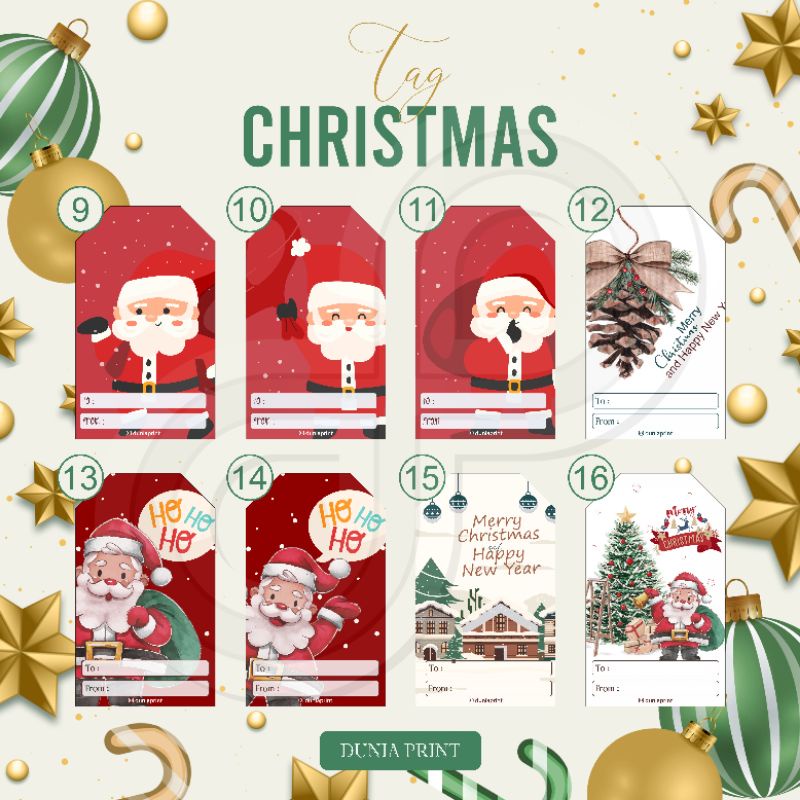 

Hangtag Natal Satuan Hang tag Christmas Gantungan Natal