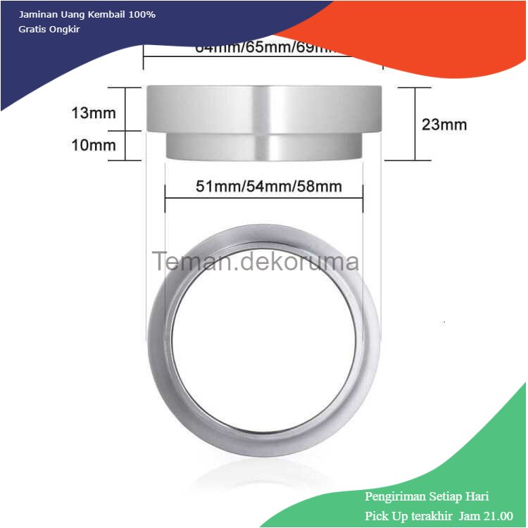 TD - PR Dalinwell Intelligent Dosing Ring Espresso Tamper 58mm - YXA44