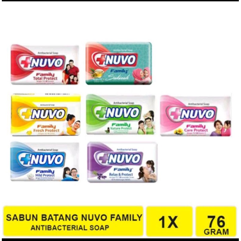 SABUN BATANG NUVO 76 GRAM / NUVO SABUN BATANG ANTIBACTERIAL