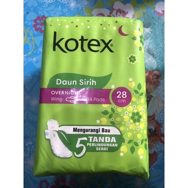 KOTEX Daun Sirih OVERNIGHT WING Ijo