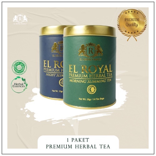

EL ROYAL PREMIUM TEA /TEH PELANGSING SIANG & MALAM (1PAKET) -BPOM 100% ORIGINAL