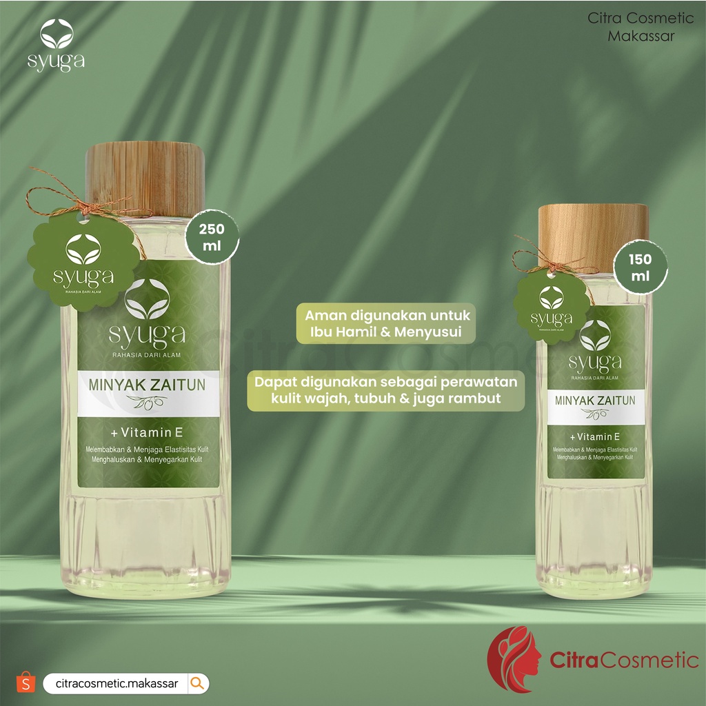 Syuga Minyak Zaitun Olive Oil with Vitamin E Series 150 Ml | 250 Ml