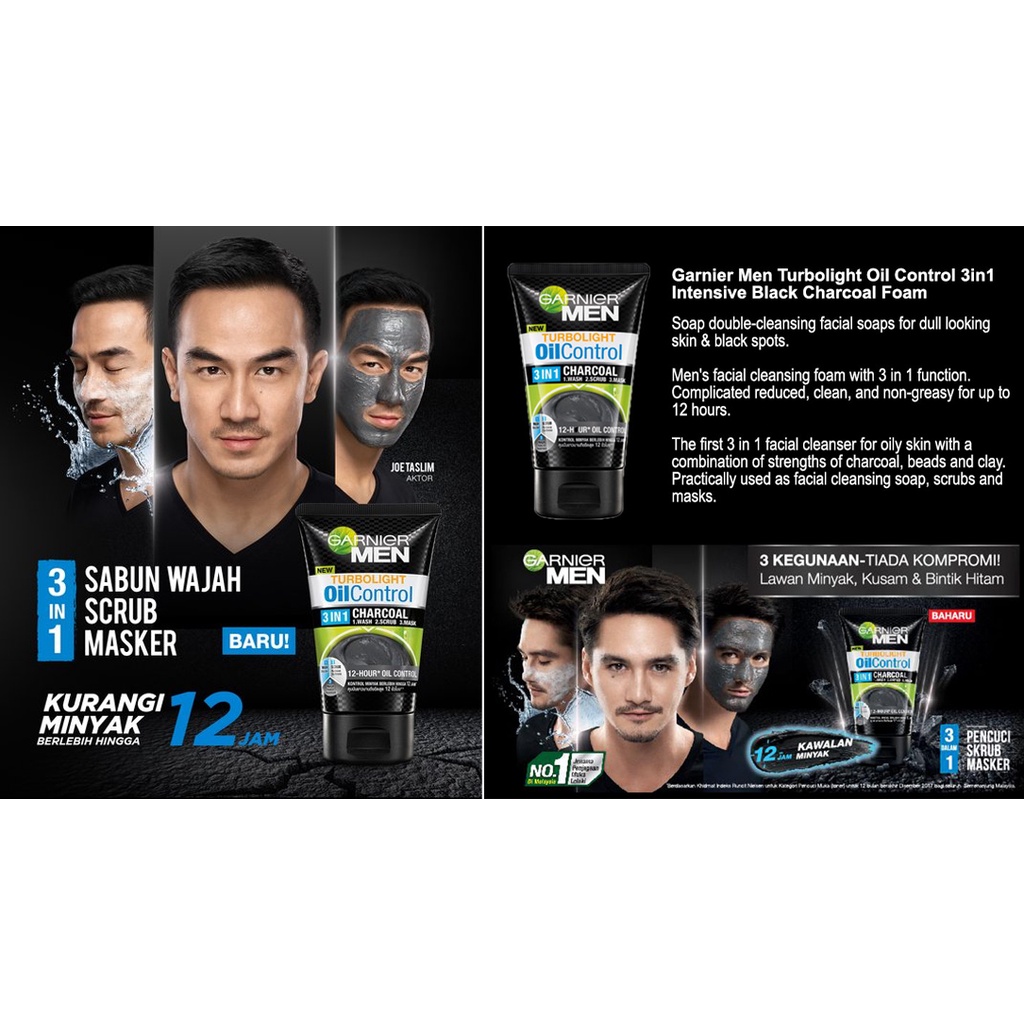 Garnier men facial foam 100ml