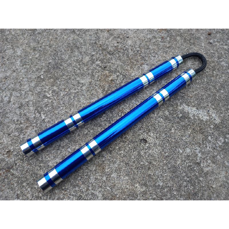 Nunchaku Aluminium Freestyle Blue Chrome
