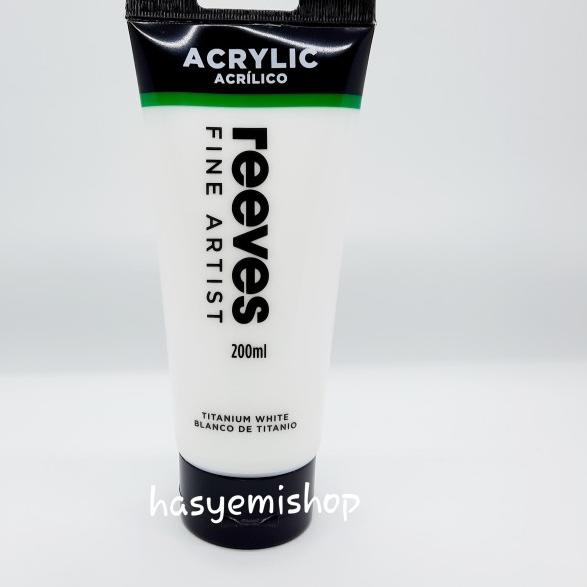 

Reeves Acrylic Paint 200ml Titanium White