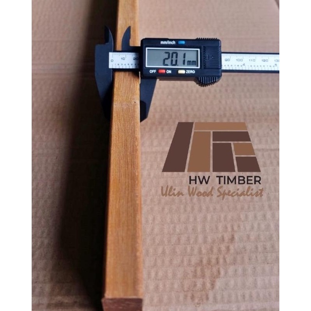 Papan Kayu Ulin Kalimantan Tebal 2CM*Lebar 9CM*Panjang 200CM