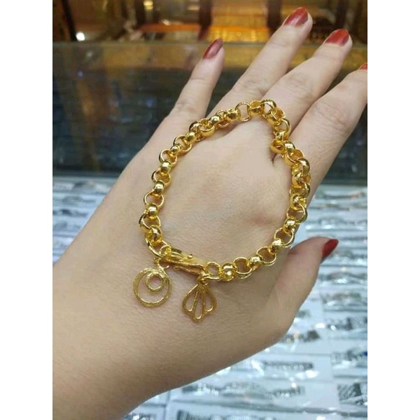 gelang Casandra  lapis emas 999