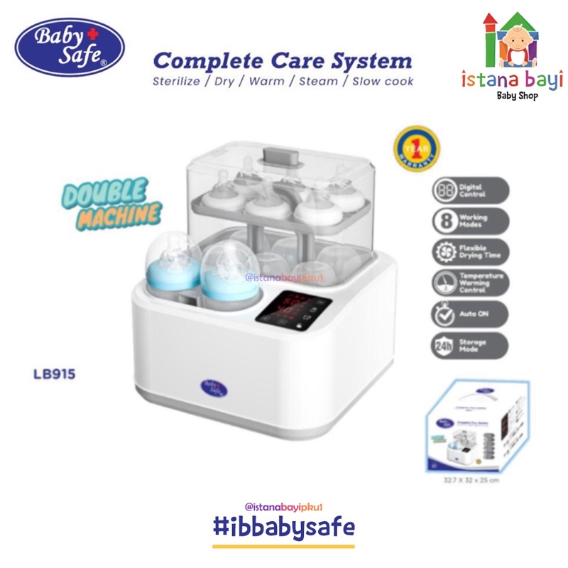 Baby Safe LB915 Complete Care System / Sterilisasi multifungsi