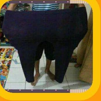 lejing jumbo /big size / celana senam jumbo/ celana Panjang - Putih