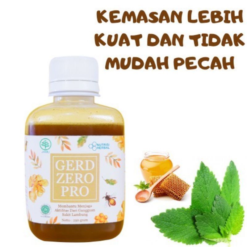 Madu Obat Asam Lambung Maag Herbal GERD ZERO PRO 250ml Herbal Original