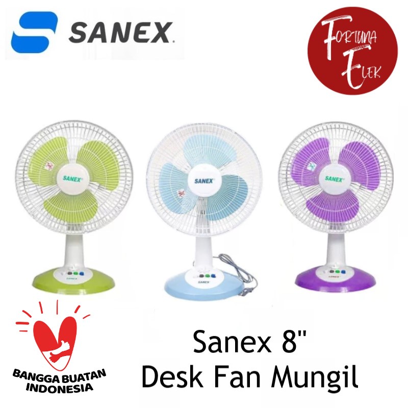 Sanex Desk Fan 8 Inch FD 0888 / 0887 - Kipas Meja