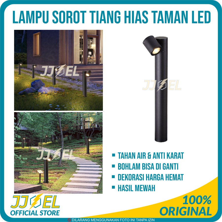 Lampu tiang teras pagar minimalis taman rumah sorot led spotlight