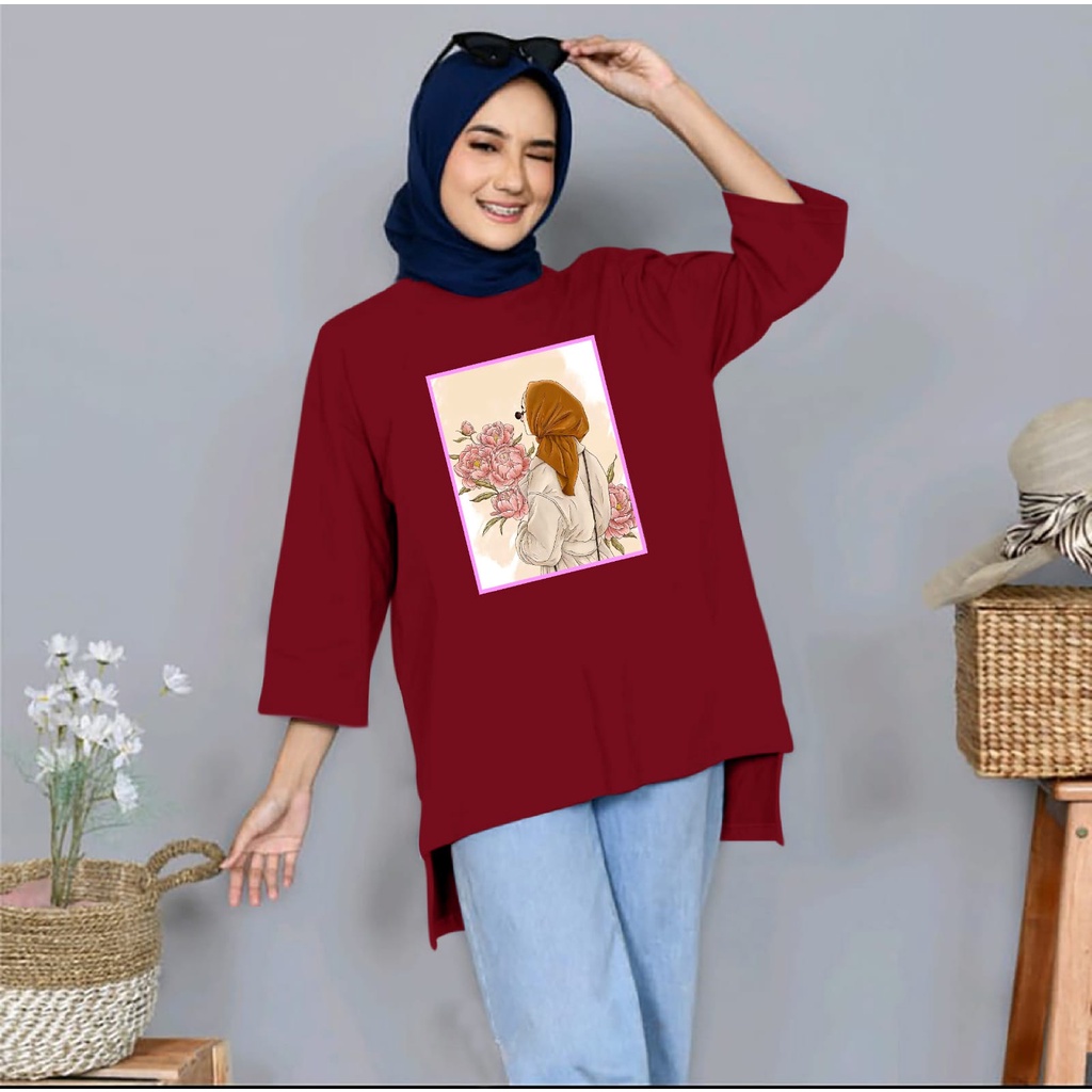 BAJU ATASAN TUNIK LALA JUMBO XXL~TERBARU BAJU OVERSIZE WANITA KEREN MASA KINI DAN TERLARIS