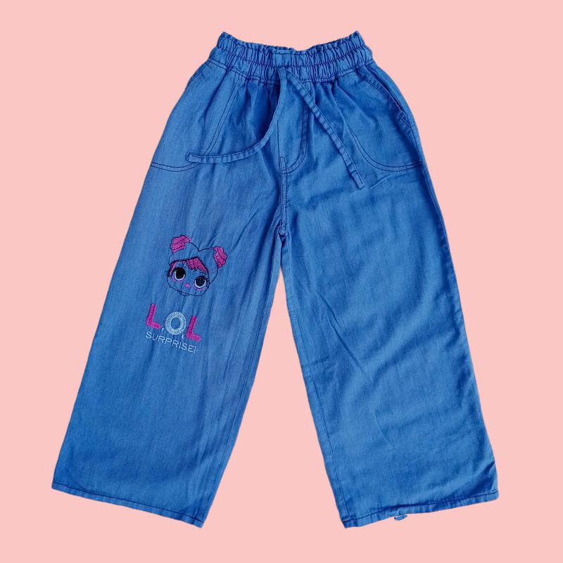 CELANA KULOT JEANS ANAK 4-10 TAHUN / KULOT LOL JEANS / BAWAHAN ANAK PEREMPUAN