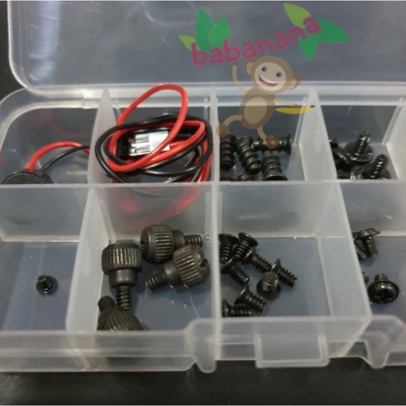 Baut set untuk rakit pc power sw buzzer hdd nvme screw assortment