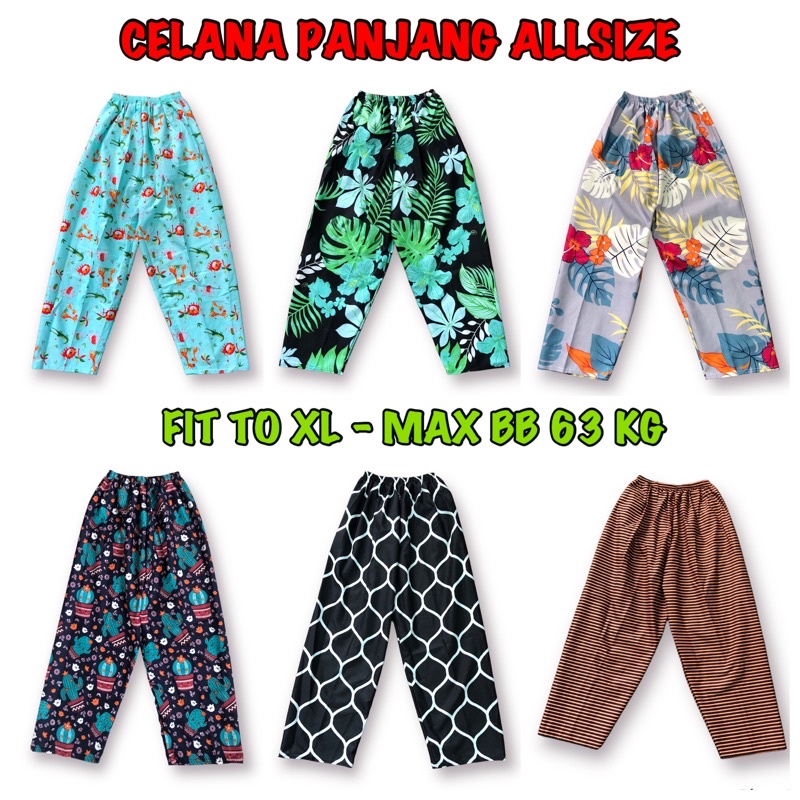 [PAS] Celana Panjang ALLSIZE fit to 65 kg Dewasa remaja / Celana panjang wanita / Celpan wanita