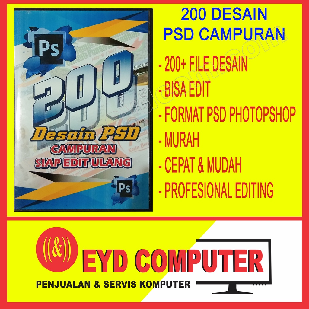 DVD 200 DESAIN PSD CAMPURAN UNDANGAN BANNER DLL PHOTOSHOP TEMPLATE PSD PHOTOSHOP