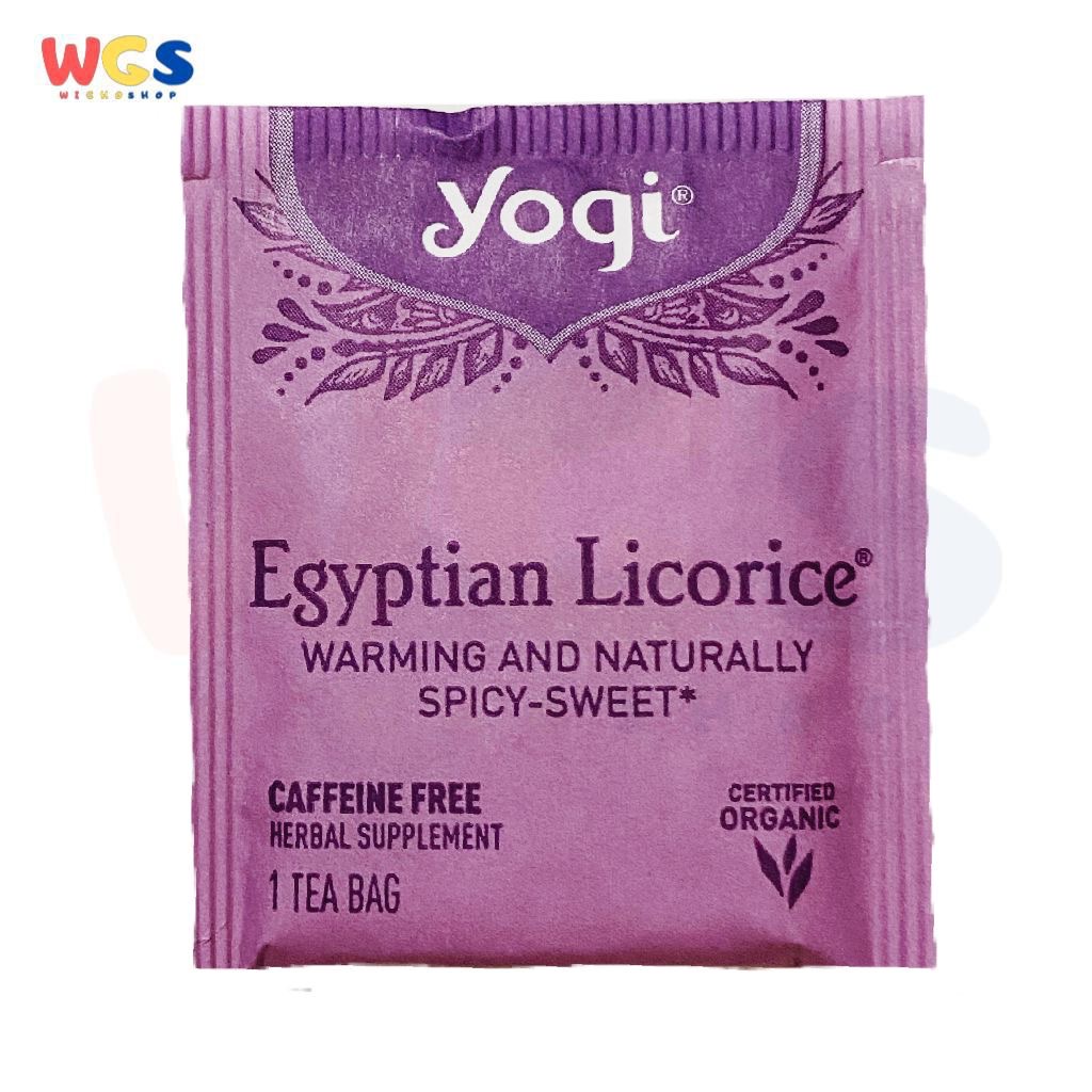 Yogi Tea Egyptian Licorice Caffeine Free Tea Bags 2g