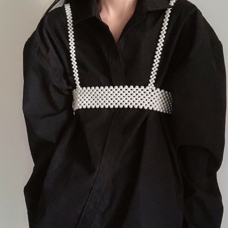 vest belt pearl / vest / rompi manik manik/ tanktop pearl