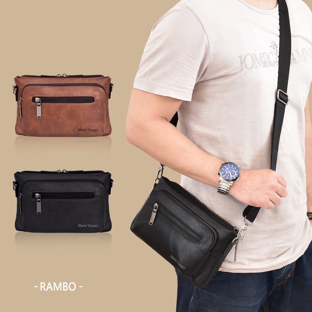 Tas Clutch Pria Kulit Mario Vizzari  8026-1 (RAMBO)