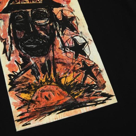 Tshirt Alipjon x Thanksinsomnia "LONE WOLF" Black - S