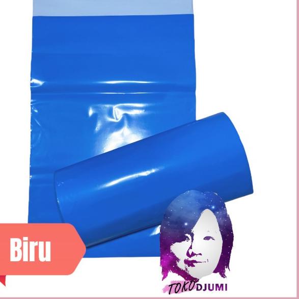 

100 PCS 32x45 cm Plastik Packing / Polymailer / Bungkus Online - Biru