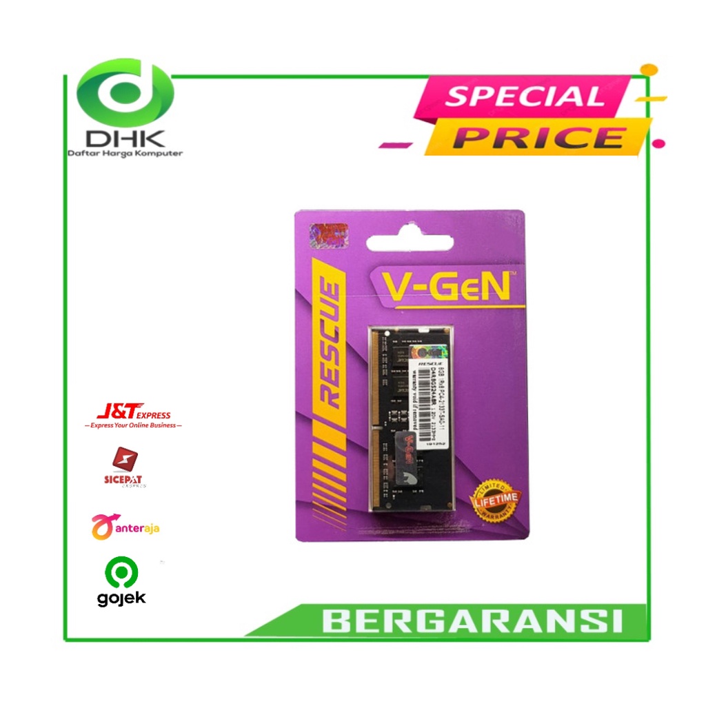 RAM DDR4 SODimm V-GeN RESCUE 8GB PC19200/2400Mhz (Memory Laptop VGEN)
