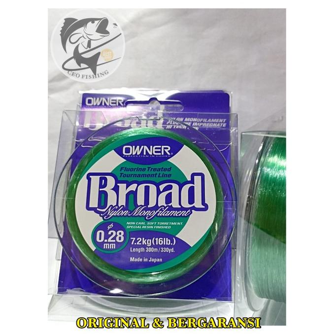 Senar Nylon Owner Broad Tournament Line 0.14 0.26 0.28 0.30 0.33 0.37