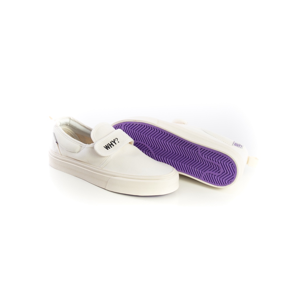 Sepatu Why Footwear - Slip On Ganciet Full White