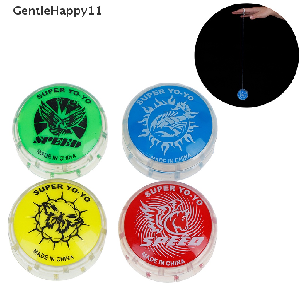 Gentlehappy 1Pc Mainan Bola YoYo Ajaib Untuk Anak Warna Warni Plastik yo-yo toy party gift id