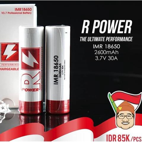R Power Ultimate Performance - 18650 2600mAh 30A