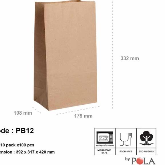 

Paper bag murah / kantong kertas murah PB12 - WHITE