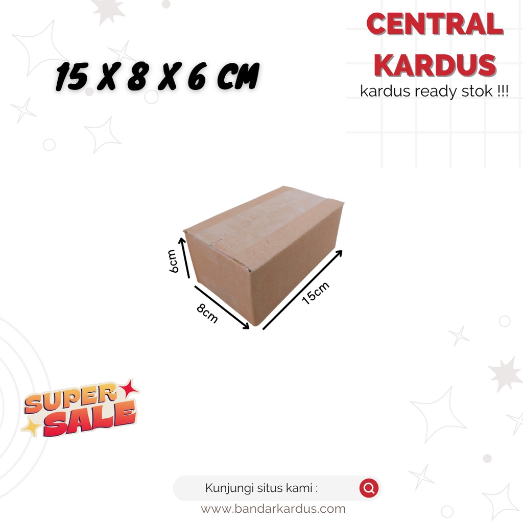 

KARDUS BOX KARDUS PACKING 15x8x6CM MURAH POLOS