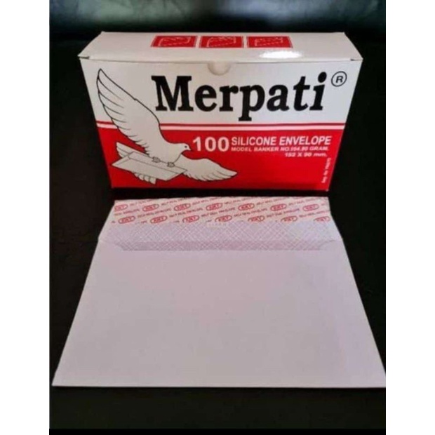 

MERPATI AMPLOP TANGGUNG 152 X 90MM 1 BOX ISI 100 PCS KERTAS SURAT UKURAN SEDANG READY