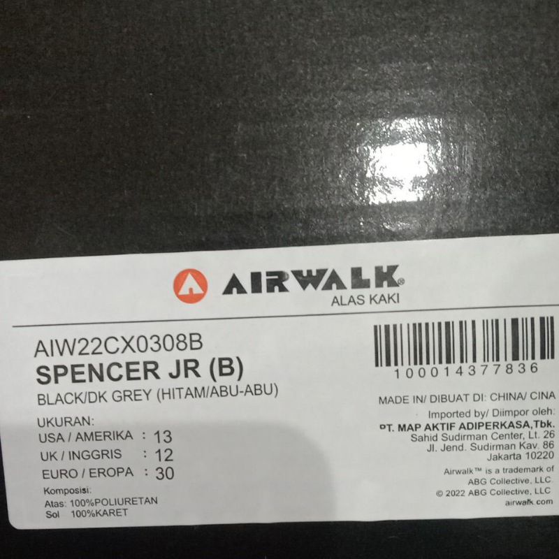 sepatu Airwalk Spencer JR (B) AIW22CX0308W