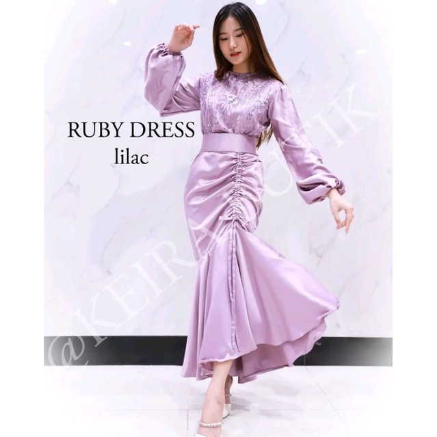 RUBY DRESS EXCLUSIVE GAMIS PESTA TERMURAH GAUN PESTA DRESS MUSLIMAH