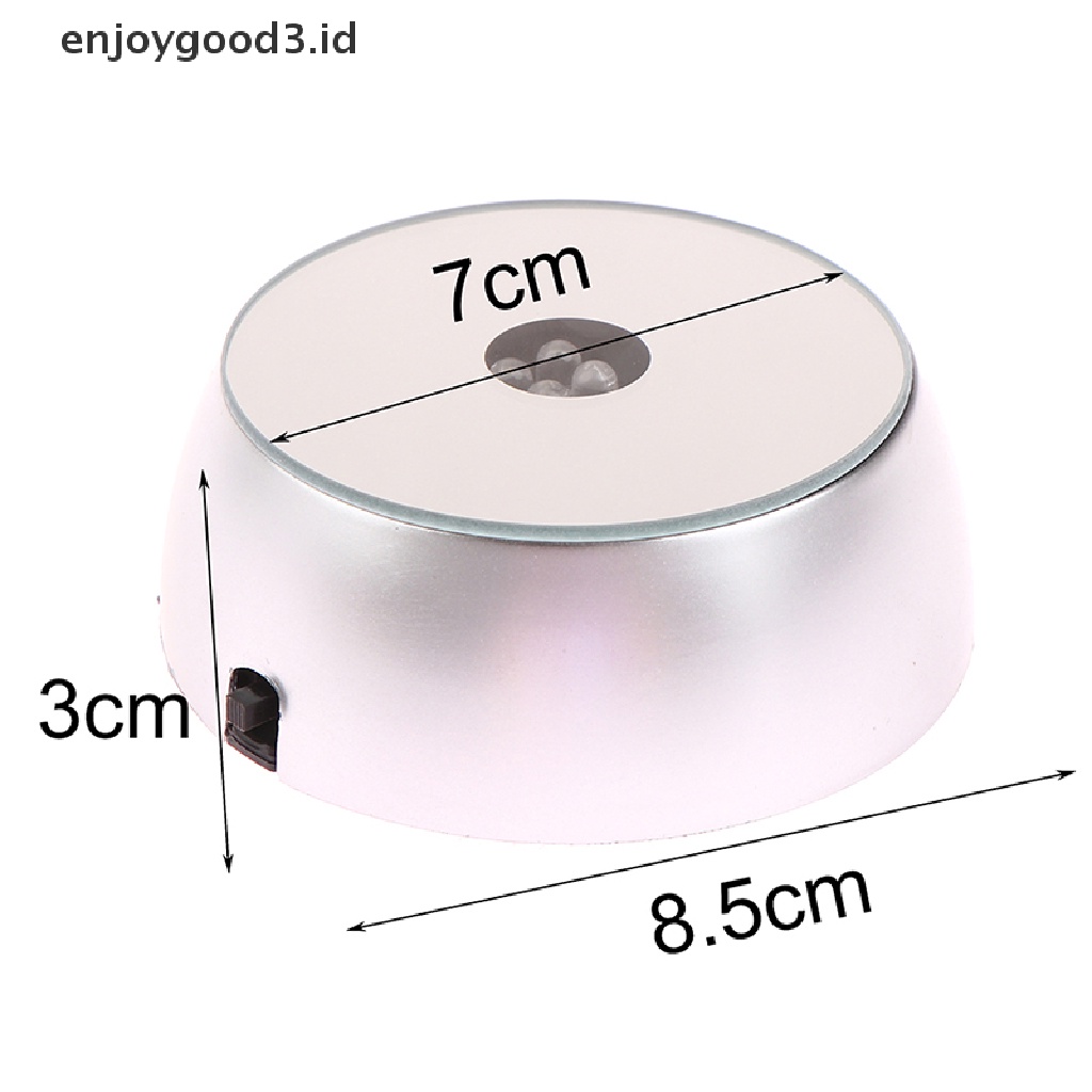 1 Pc Lampu Led Bentuk Bulat Bahan Kaca Kristal Transparan