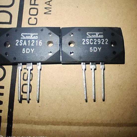 TRANSISTOR SANKEN 2SA1216 2SC2922 5DY A1216 C2922 1216 2922 ASLI