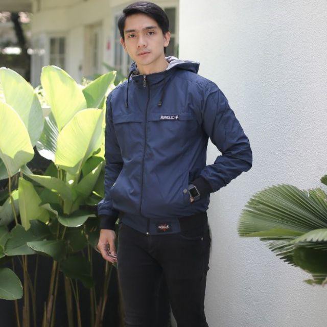 JAKET COWOK PARASUT PT Rebel ID Original / JAKET HOODIE PRIA WATERPROOF / JAKET ANAK MOTOR ANTI ANGIN