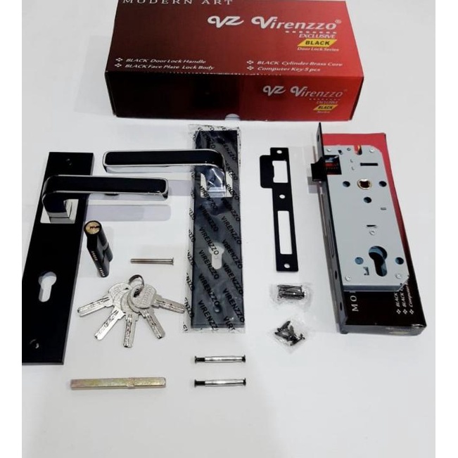 HANDLE PINTU RUMAH STAINLESS BLACK DOFF / Kunci Pintu Rumah Stainless
