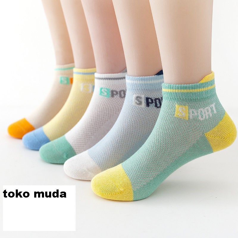 TOMUMUDA 5 Set Kaos Kaki Anak Umur 0 1 2 3 4 5 6 7 8 9 10 11 12 Tahun