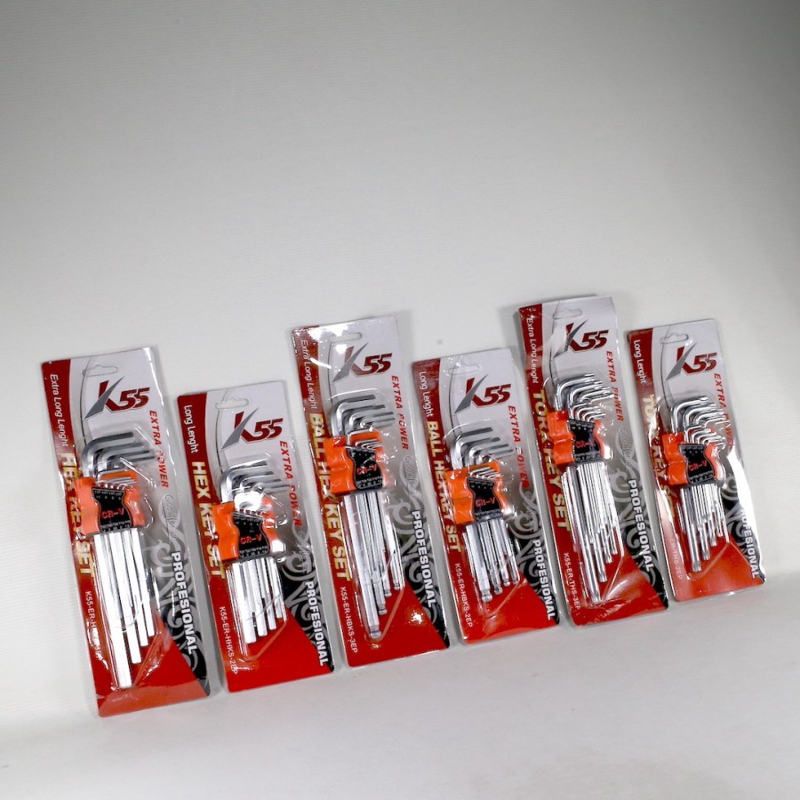 K55 Kunci L set torx hex key / bintang