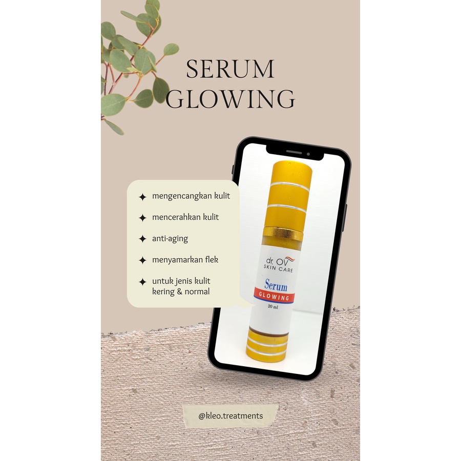 Serum Terbaik Dr. OV Serum Glowing, Serum Vit C Glow, Serum Whitening