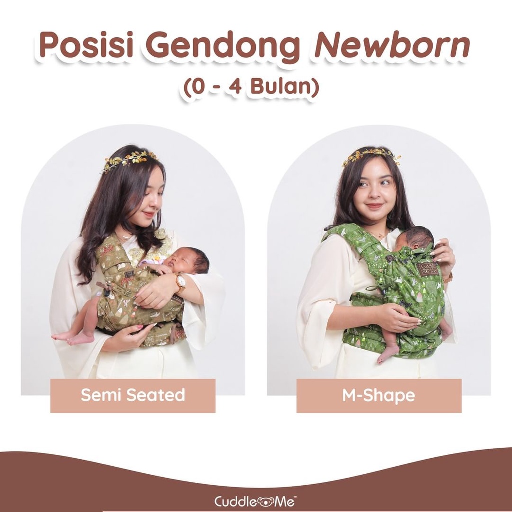 [FREE GIFT] CuddleMe Levana Carrier - Gendongan Bayi Cuddle Me SSC Stretchy usia Newborn-2 Tahun