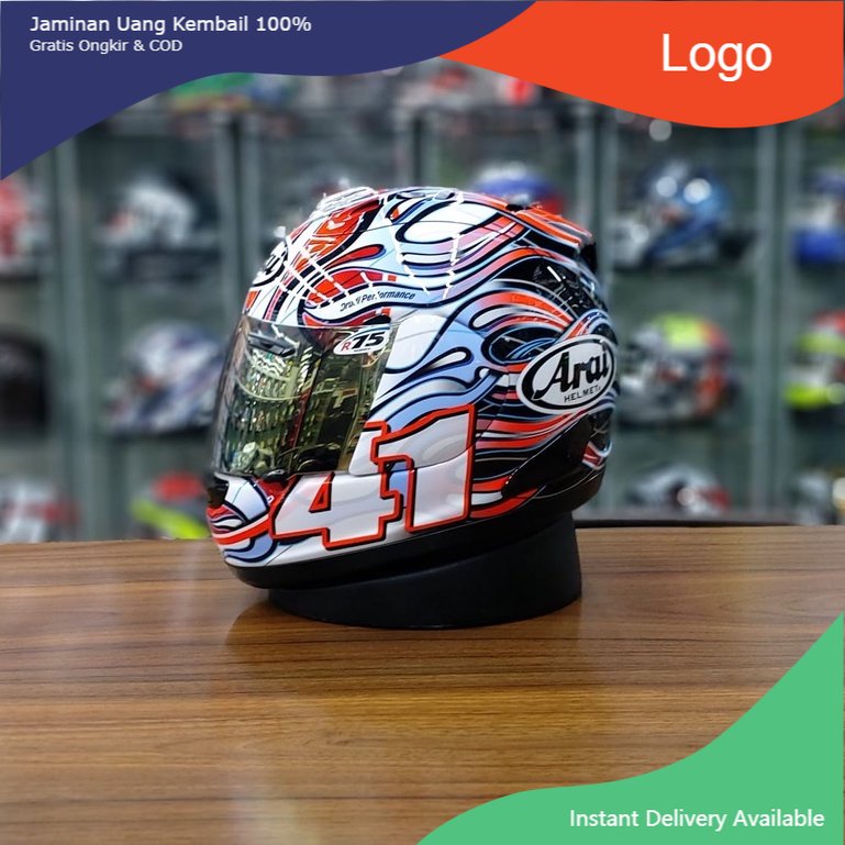 ARAI HELMET RX-7 GP HAGA RAINBOW SIZE M SECOND Terlaris