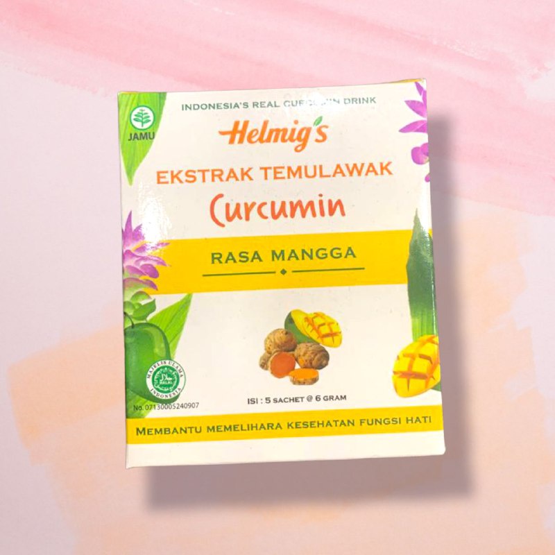 

HELMIG'S EKTRAK TEMULAWAK CURCUMIN RASA MANGGA 5 SACHET @6 gram