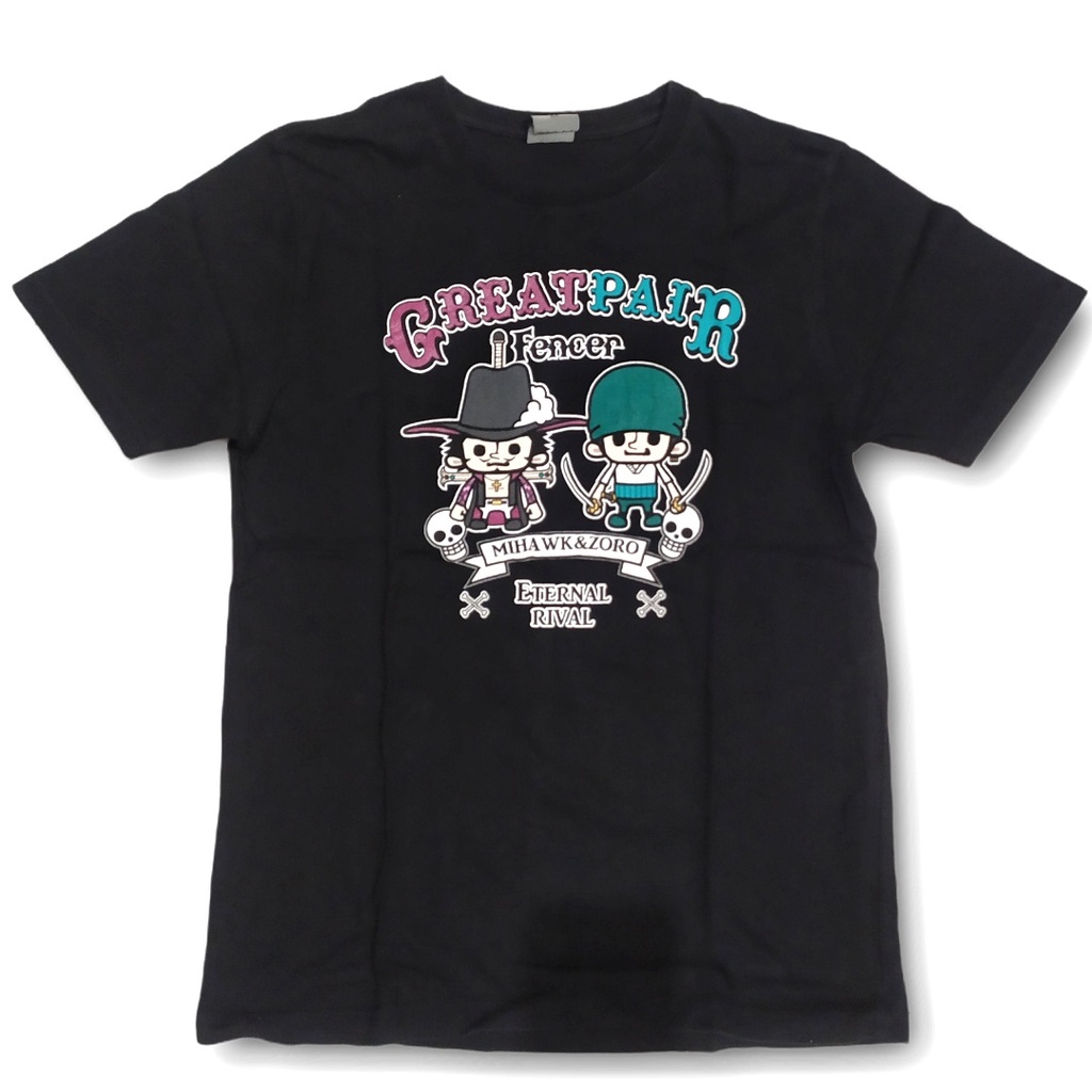 ONE PIECE -ZORRO & MIHAWK-  T-SHIRT | KAOS