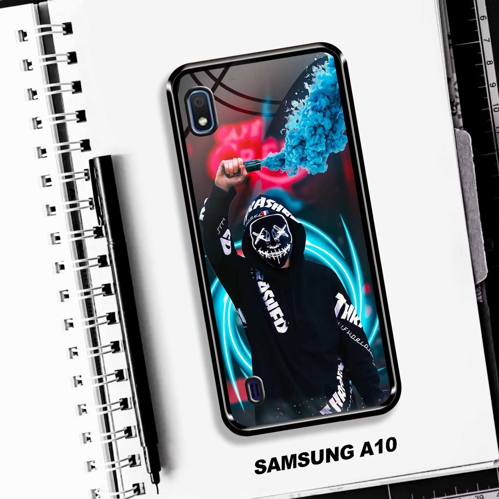 Case Samsung A10 - Case Kaca Samsung A10 - MOTIF MRSHMLW - [ UC-21 ] - Case Samsung A10 TERBARU - Ca