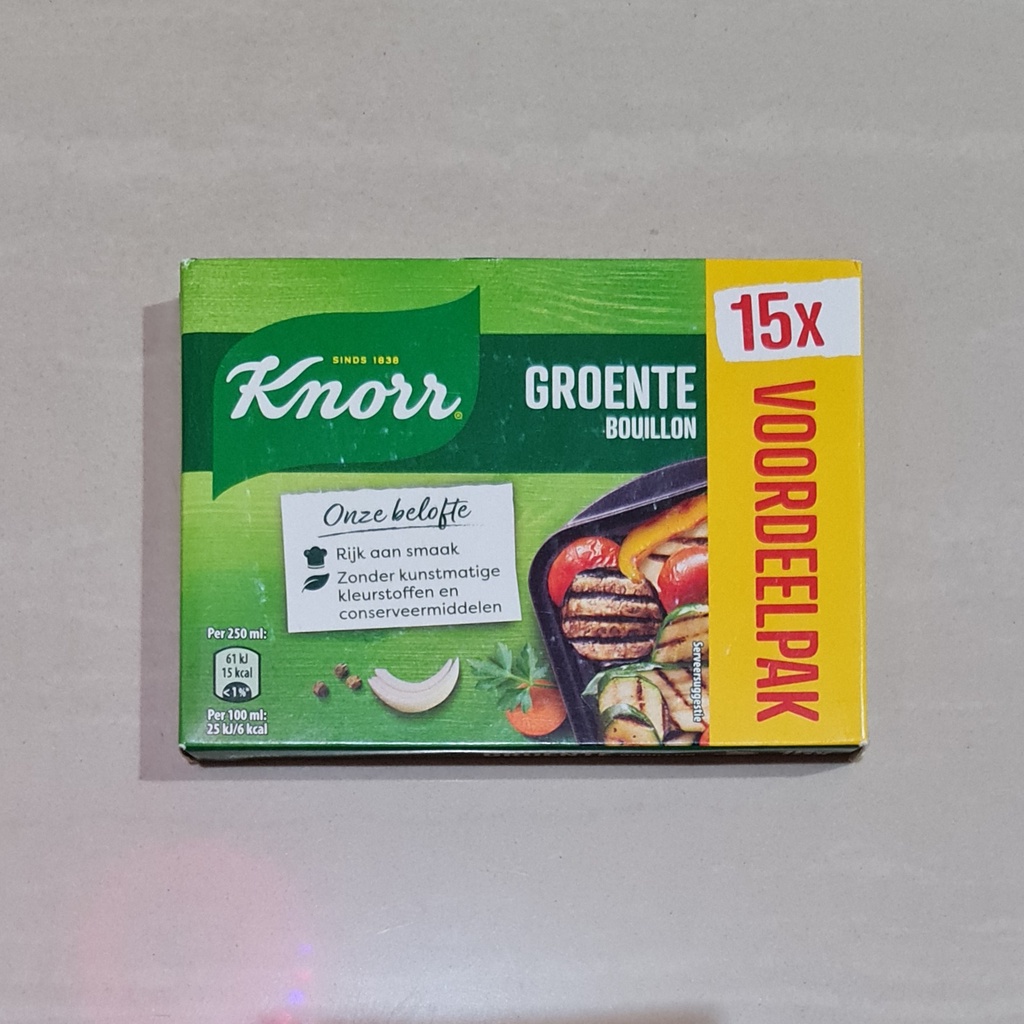 Knorr Groente Bouillon / Vegetable Stock Cubes 15 x 10 Gram