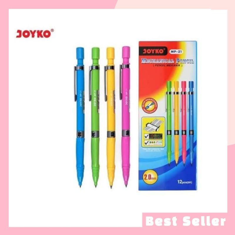 

Pensil Mekanik Joyko MP-21 2.0mm Mechanical Pencil 1 Pack Isi 12 Pcs